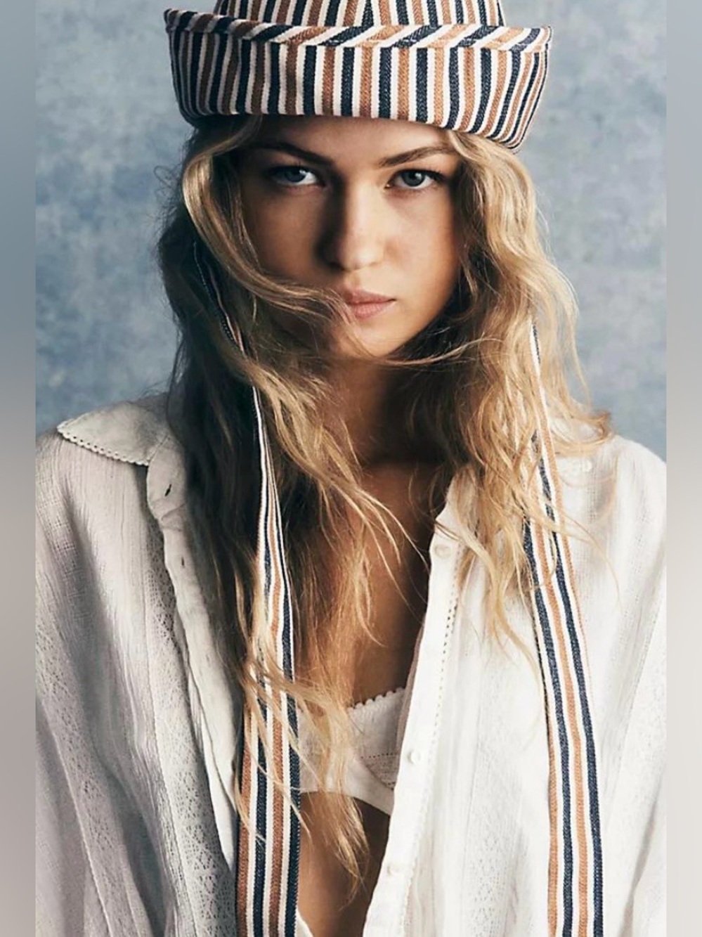 Free people Striped Sailor Bucket Hat
